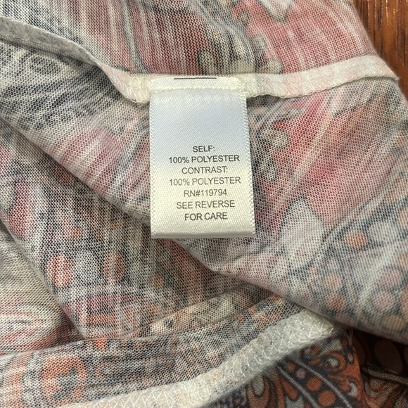 UNITY WORLD WEAR Sequin Abstract Print Tank Top Size 3X - Picture 5 of 9